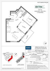 rzut mieszkanie na sprzedaż 64m2 mieszkanie Warszawa, Mokotów, Antoniewska 3B