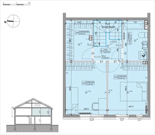 rzut dom na sprzedaż 69m2 dom Warszawa, Białołęka, Inna 4