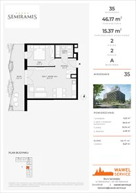 rzut mieszkanie na sprzedaż 46m2 mieszkanie Katowice, Bogucice - Dąbrówka Mała, Wiertnicza 32