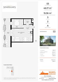 rzut mieszkanie na sprzedaż 46m2 mieszkanie Katowice, Bogucice - Dąbrówka Mała, Wiertnicza 32