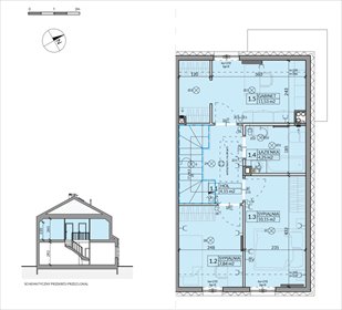 rzut dom na sprzedaż 86m2 dom Pogórze, Dorsza