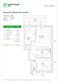 rzut mieszkanie na sprzedaż 58m2 mieszkanie Rzeszów, Załęże, Nefrytowa Park, Nefrytowa