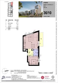 rzut mieszkanie na sprzedaż 47m2 mieszkanie Poznań, Komandoria, Świętego Michała 36