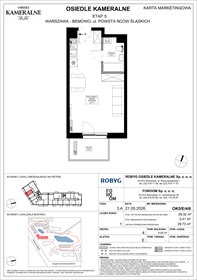 rzut mieszkanie na sprzedaż 29m2 mieszkanie Warszawa, Powstańców Śląskich