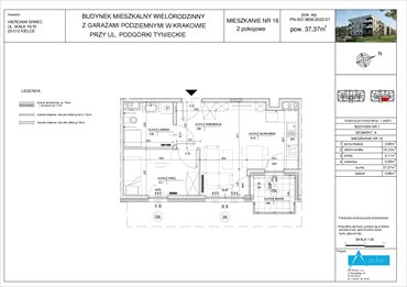 rzut mieszkanie na sprzedaż 37m2 mieszkanie Kraków, Dębniki, Podgórki Tynieckie
