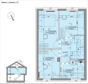 rzut dom na sprzedaż 82m2 dom Słomin, Piaseczyńska