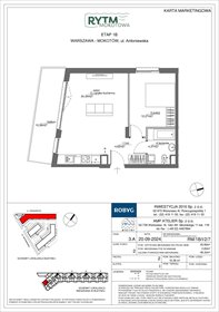 rzut mieszkanie na sprzedaż 46m2 mieszkanie Warszawa, Mokotów, Antoniewska 3B
