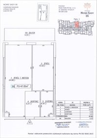 rzut mieszkanie na sprzedaż 47m2 mieszkanie Łódź, Polesie, Nowe Sady 85