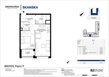 rzut mieszkanie na sprzedaż 45m2 mieszkanie Kraków, Prądnik Czerwony, Mogilska 126