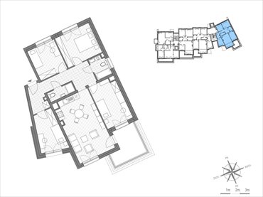 rzut mieszkanie na sprzedaż 92m2 mieszkanie Kraków, Bronowice Wielkie, ul.Stawowa 246