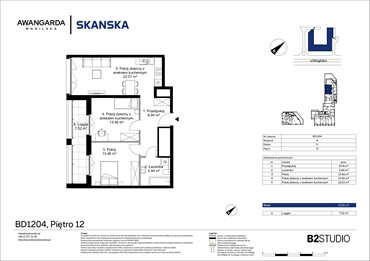 rzut mieszkanie na sprzedaż 63m2 mieszkanie Kraków, Prądnik Czerwony, Mogilska 126