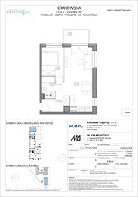 rzut mieszkanie na sprzedaż 48m2 mieszkanie Wrocław, Krzyki, Krakowska 112