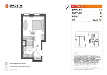 rzut lokal użytkowy na sprzedaż 23m2 lokal użytkowy Gdańsk, ul.Jaskółcza