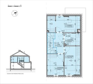 rzut dom na sprzedaż 86m2 dom Walendów, Brzozowa