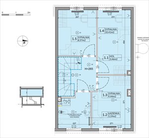 rzut dom na sprzedaż 74m2 dom Łódź, Mały Skręt
