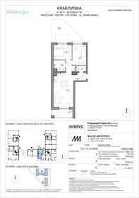rzut mieszkanie na sprzedaż 63m2 mieszkanie Wrocław, Krzyki, Krakowska 112