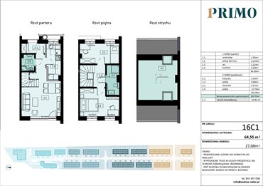 rzut mieszkanie na sprzedaż 65m2 mieszkanie Pruszcz Gdański, Rokitnica, Droga Słowackiego