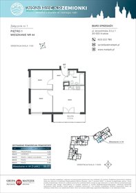 rzut mieszkanie na sprzedaż 50m2 mieszkanie Kraków, Podgórze, Jerozolimska 4