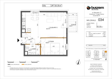 rzut mieszkanie na sprzedaż 50m2 mieszkanie Warszawa, Praga Północ, Kijowska 17