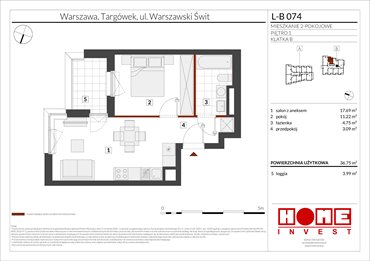 rzut mieszkanie na sprzedaż 37m2 mieszkanie Warszawa, Targówek, ul. Warszawski Świt