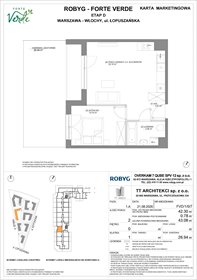 rzut mieszkanie na sprzedaż 42m2 mieszkanie Warszawa, Włochy, Łopuszańska 28