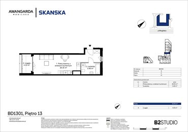 rzut mieszkanie na sprzedaż 34m2 mieszkanie Kraków, Prądnik Czerwony, Mogilska 126