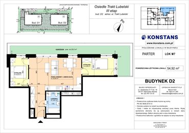 rzut mieszkanie na sprzedaż 55m2 mieszkanie Warszawa, Wawer, Trakt Lubelski 181 C i 181 D