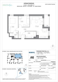 rzut mieszkanie na sprzedaż 65m2 mieszkanie Wrocław, Krzyki, Krakowska 112