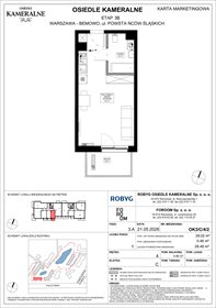 rzut mieszkanie na sprzedaż 28m2 mieszkanie Warszawa, Powstańców Śląskich