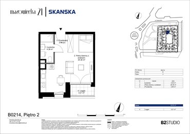 rzut mieszkanie na sprzedaż 33m2 mieszkanie Kraków, Krowodrza, ul. Mazowiecka 21