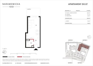 rzut mieszkanie na sprzedaż 35m2 mieszkanie Poznań, Winogrady, Naramowicka 100