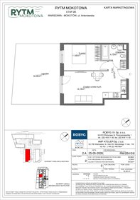 rzut mieszkanie na sprzedaż 39m2 mieszkanie Warszawa, Mokotów, Antoniewska 3B
