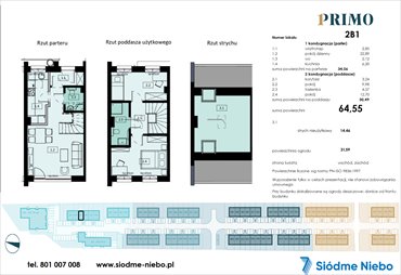 rzut mieszkanie na sprzedaż 65m2 mieszkanie Pruszcz Gdański, Rokitnica, Droga Słowackiego