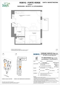 rzut mieszkanie na sprzedaż 46m2 mieszkanie Warszawa, Włochy, Łopuszańska 28