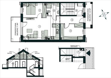 rzut mieszkanie na sprzedaż 55m2 mieszkanie Pogórze, Feliksa Dorsza