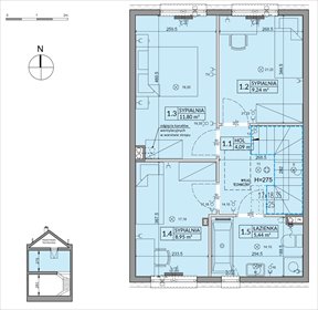 rzut dom na sprzedaż 85m2 dom Walendów, Brzozowa