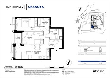 rzut mieszkanie na sprzedaż 68m2 mieszkanie Kraków, Krowodrza, ul. Mazowiecka 21