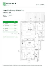 rzut mieszkanie na sprzedaż 58m2 mieszkanie Rzeszów, Załęże, Nefrytowa Park, Nefrytowa