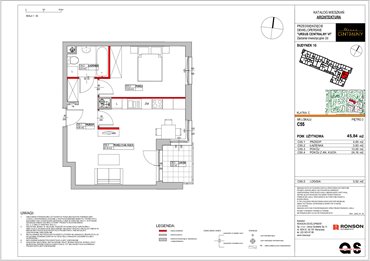 rzut mieszkanie na sprzedaż 46m2 mieszkanie Warszawa, Ursus, ul. Gierdziejewskiego 23