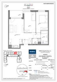 rzut mieszkanie na sprzedaż 58m2 mieszkanie Warszawa, Bemowo, Szeligowska