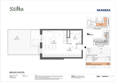 rzut mieszkanie na sprzedaż 33m2 mieszkanie Warszawa, Fajansowa 5