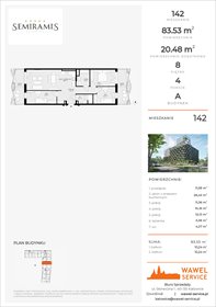 rzut mieszkanie na sprzedaż 84m2 mieszkanie Katowice, Bogucice - Dąbrówka Mała, Wiertnicza 32