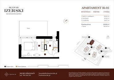 rzut mieszkanie na sprzedaż 25m2 mieszkanie Świeradów Zdrój, Senatoryjna/Szkolna