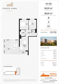 rzut mieszkanie na sprzedaż 56m2 mieszkanie Kraków, Mistrzejowice, Osiedle Piastów 63
