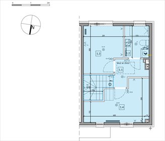 rzut dom na sprzedaż 65m2 dom Łódź, Górna, Zygmunta
