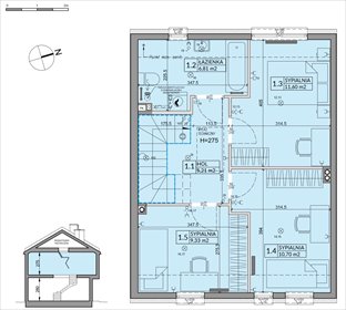 rzut dom na sprzedaż 92m2 dom Słomin, Piaseczyńska