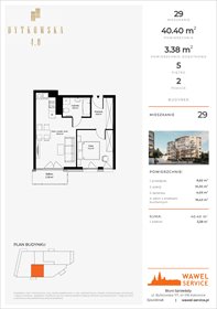 rzut mieszkanie na sprzedaż 40m2 mieszkanie Katowice, Bytkowska