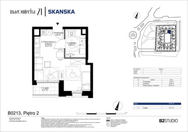 rzut mieszkanie na sprzedaż 31m2 mieszkanie Kraków, Krowodrza, ul. Mazowiecka 21