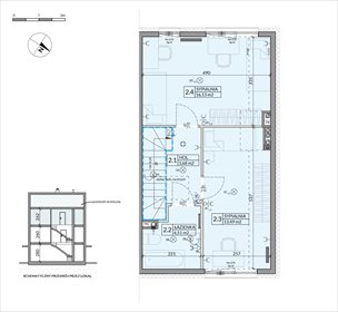 rzut dom na sprzedaż 124m2 dom Gdańsk, Zabornia, Stolema
