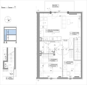rzut dom na sprzedaż 62m2 dom Łódź, Górna, Pabianicka